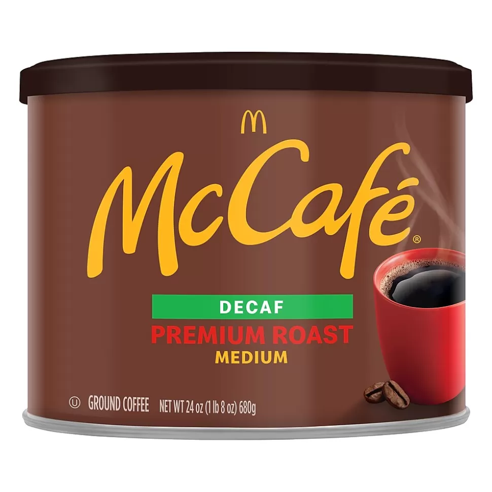McCafe Premium Roast Arabica Decaf Ground Coffee, Medium Roast, 24 oz. (079737) Clearance