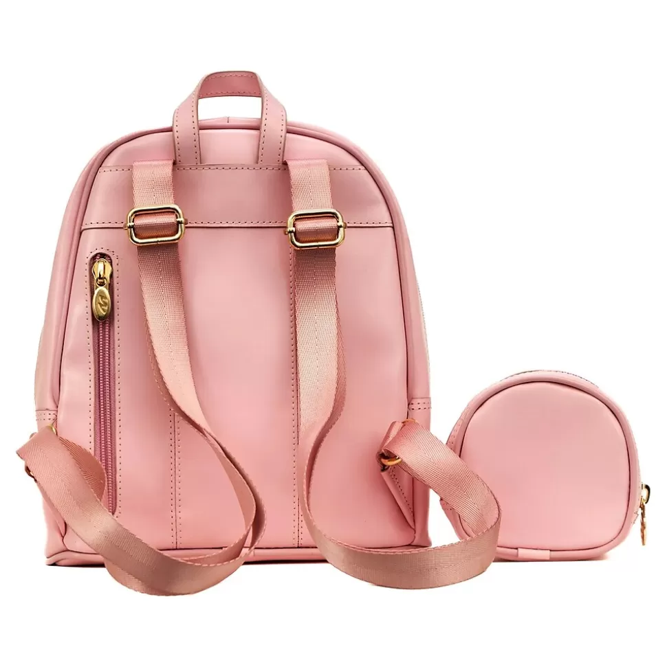 McKlein ACADIA Mini Bow Backpack with Coin Purse, Pink (99719) Outlet