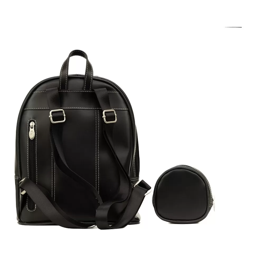 McKlein USA ARCHES Backpack, Small, Black (99725) Clearance