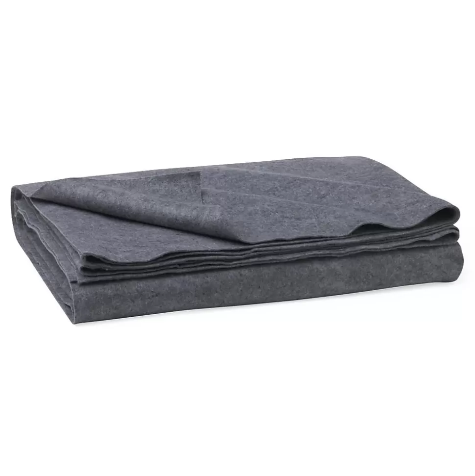 Medline Polyester/Cellulose Emergency Blankets,Gray, 80" L x 40" W, 10/Pack Cheap