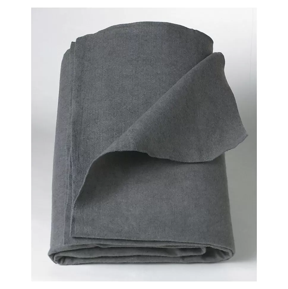 Medline Polyester/Cellulose Emergency Blankets,Gray, 80" L x 40" W, 10/Pack Cheap