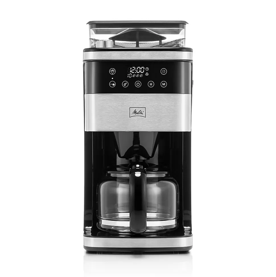 Melitta Aroma Fresh Plus 10-Cup Coffee Maker with Coffee Grinder (MGB003PULBK0) Fashion