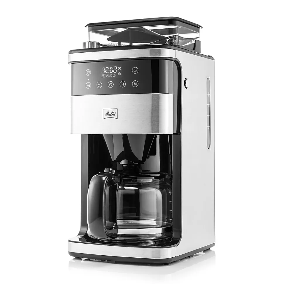 Melitta Aroma Fresh Plus 10-Cup Coffee Maker with Coffee Grinder (MGB003PULBK0) Fashion