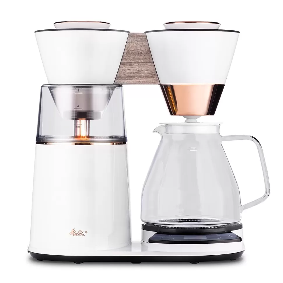 Melitta Vision Luxe 12-Cups Automatic Drip Coffee Maker, Copper/White (MCM002WULGW1) Store