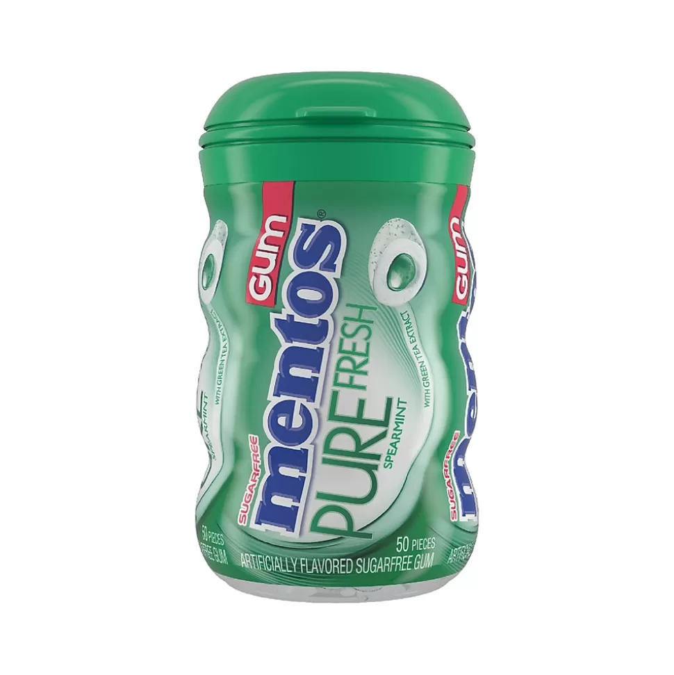 Mentos Pure Fresh Sugar Free Spearmint Gum, 50 Pieces/Pack, 50/Pack (PVM1508445) Hot
