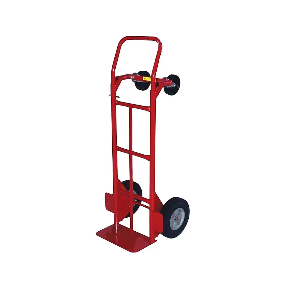 Milwaukee Hand Trucks Milwaukee Convertible Hand Truck, 800 lbs., Red (47180) Fashion
