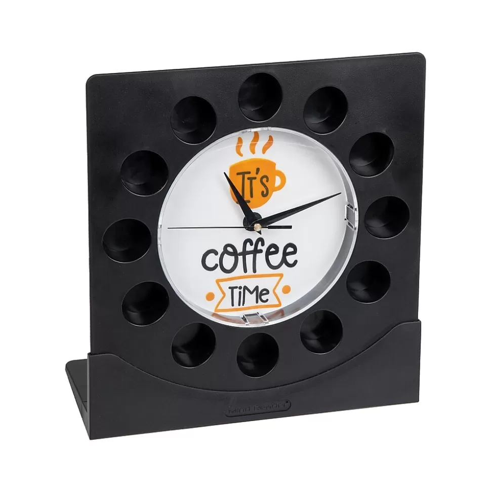 Mind Reader 12-Compartment Plastic Coffee Clock Pod Organizer, Black/White (PODCLOCK-BLK) Store