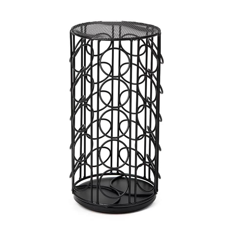 Mind Reader Metal Single Serve Coffee Pod Carousel, 35 Pod Capacity, Black (METCAR35-BLK) New