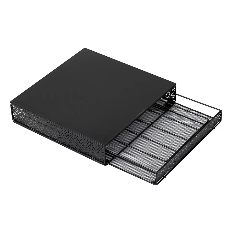 Mind Reader Metal Single Serve Coffee Pod Drawer, 36 Pod Capacity, Black (MTRAY-BLK) Fashion