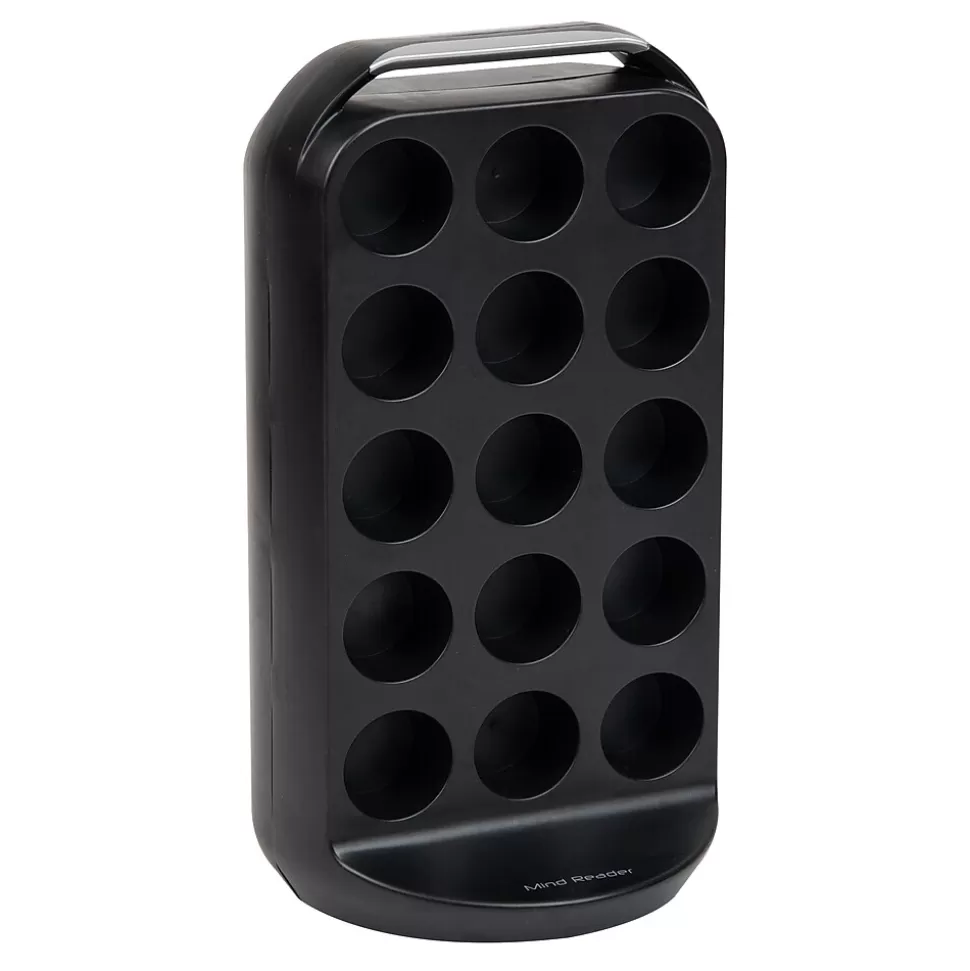 Mind Reader Plastic Coffee Pod Carousel Countertop Organizer, 30 Pod Capacity, Black (CRS02-BLK) Best