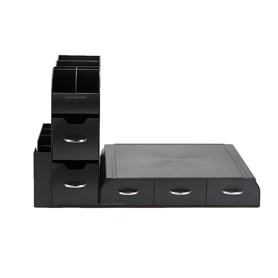 Mind Reader Plastic Coffee Pod Drawer 14 Compartment Condiment Organizer Set, 36 Pod Capacity, Black (CMB02-BLK) Shop