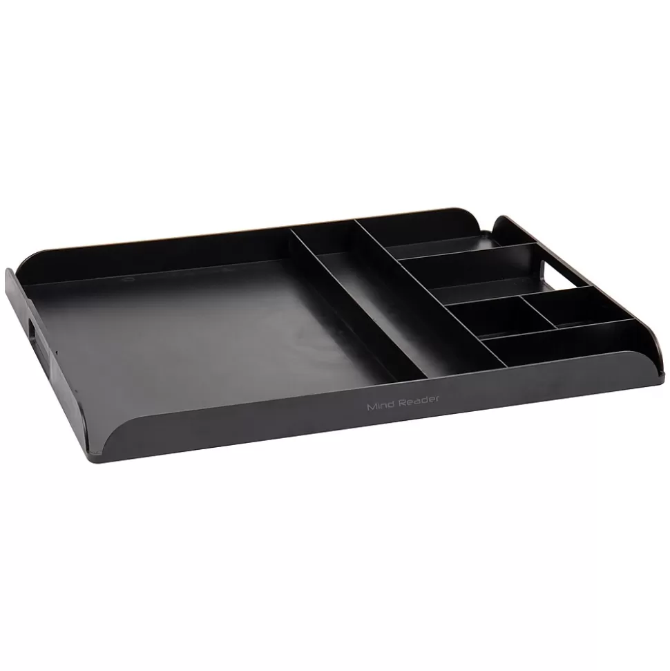 Mind Reader Plastic 7-Compartment Countertop Coffee Organizer Tray, Black (KEUTRAY-BLK) Shop