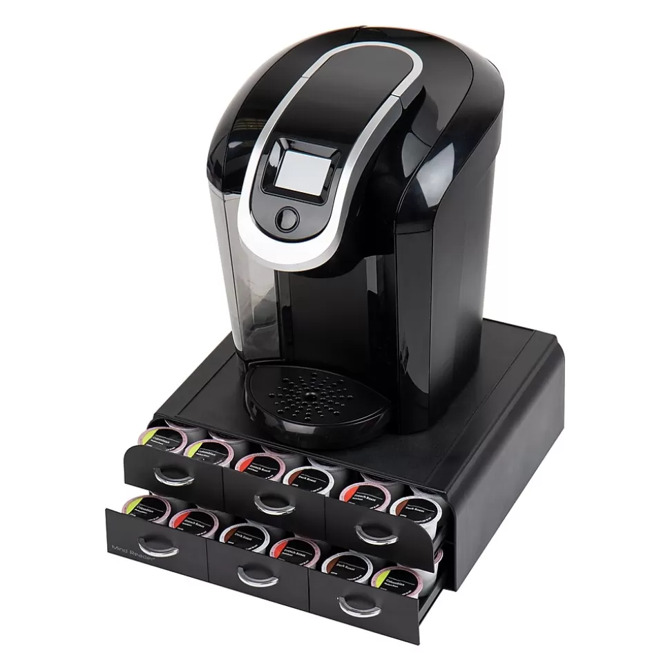 Mind Reader Plastic 2-Tier 6-Drawer Coffee Pod Storage Drawer, 72 Pod Capacity, Black (TRY6PC-BLK) Hot