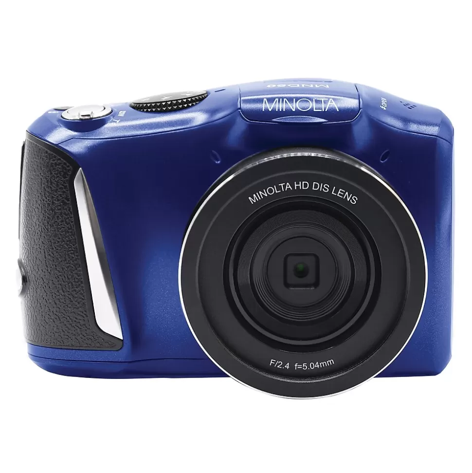 MINOLTA 48 MP/4K Ultra HD Digital Camera with 16x Digital Zoom, Blue (MND50-BL) Sale