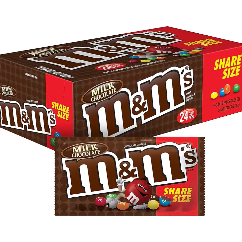 M&M's Milk Chocolate, 3.14 Oz. (MMK24) Best Sale