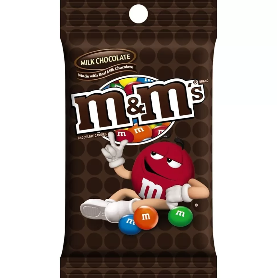 M&M's Milk Chocolate Candy, 5.3 oz. Bag, 12/Pack (MMM01731) Online