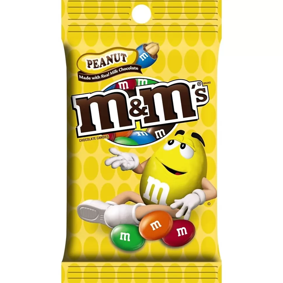 M&M's Peanut Milk Chocolate Pieces, 5.3 oz., 12/Carton (MMM01732) Store