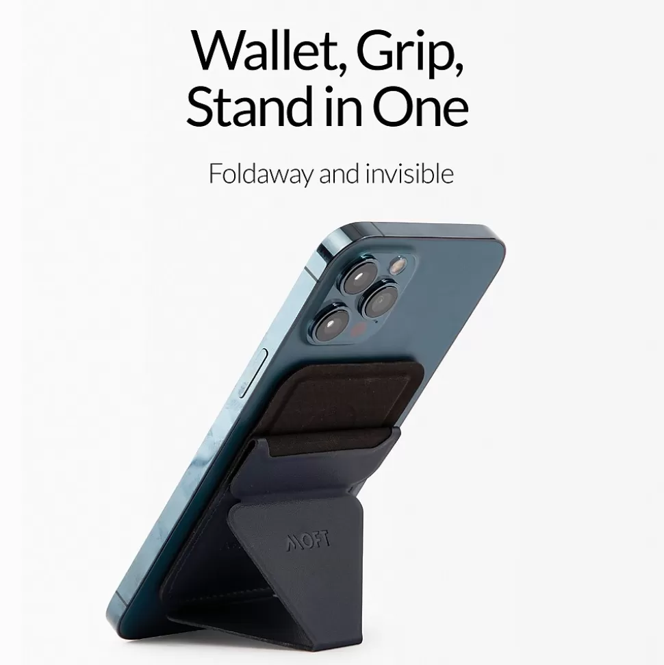 MOFT Snap-on Phone Stand and Wallet for iPhone 12 and 13 Series, Night Black (MS007M-1-BK) Sale