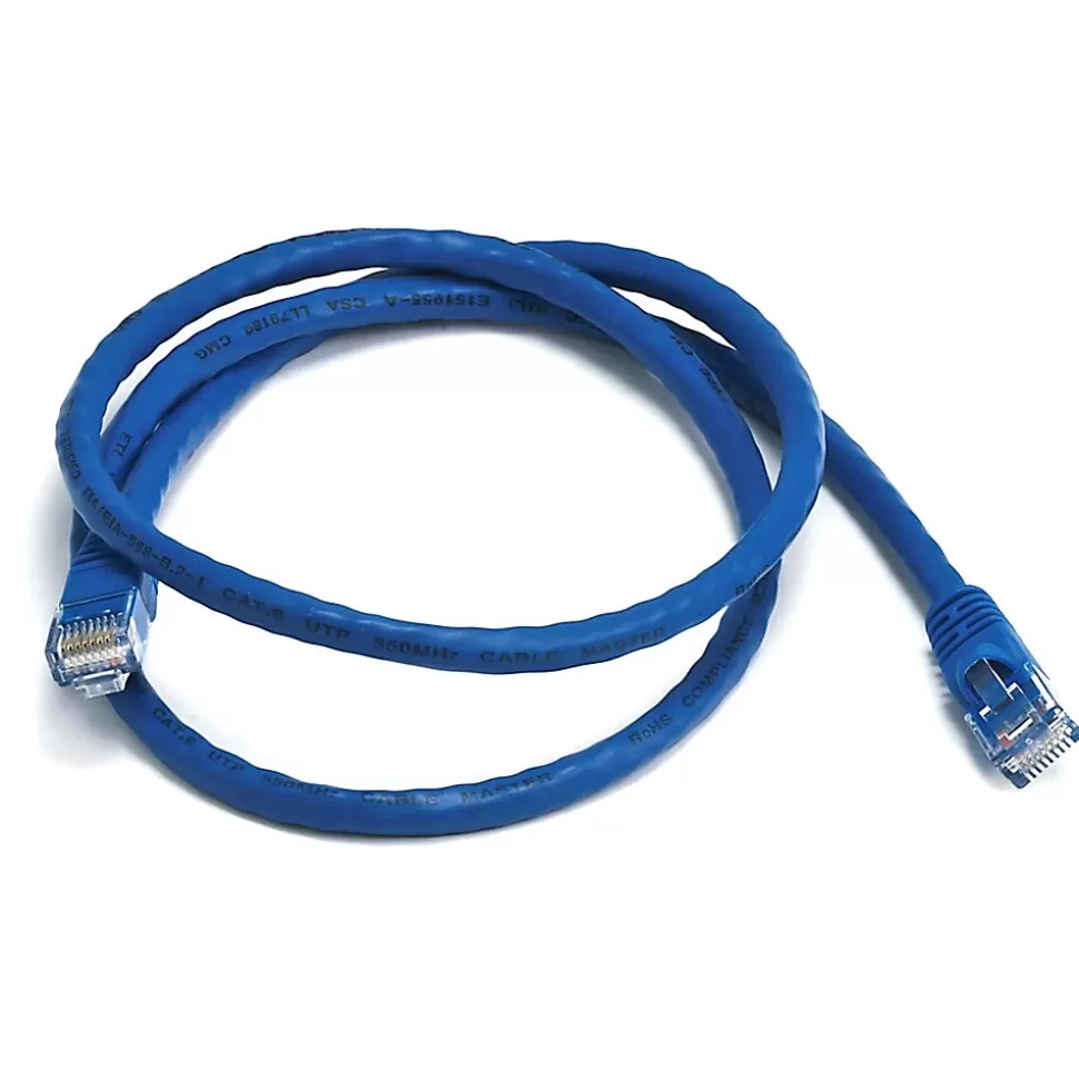 Monoprice 3' 24 AWG CAT-6 UTP Ethernet Network Cable, Blue Cheap