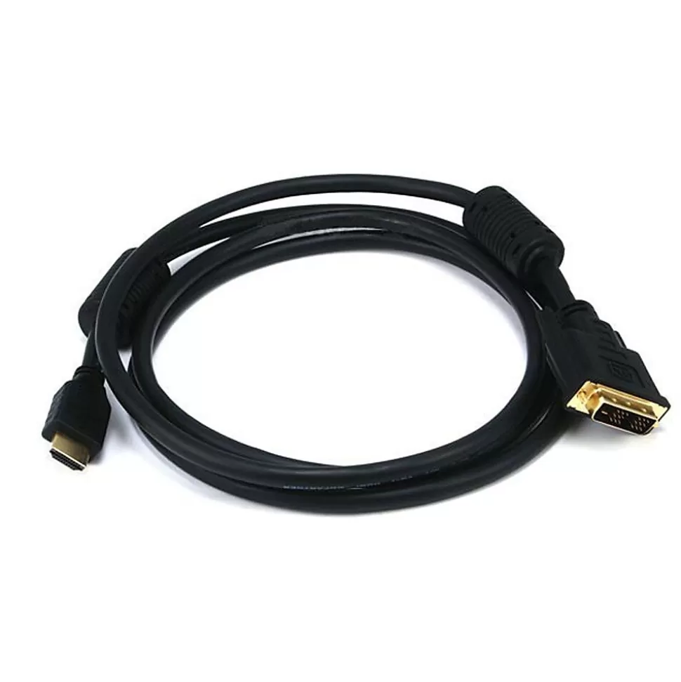 Monoprice 2404 6' HDMI/DVI-D Audio/Video Cable, Black Flash Sale