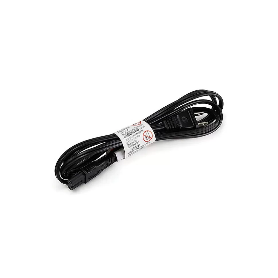 Monoprice 6' 18AWG Non Polarized AC Power Cord, Black Sale