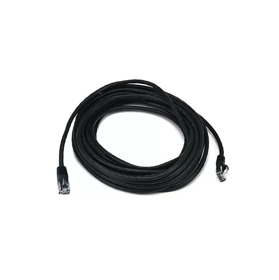 Monoprice 25' RJ45 to RJ45 Networking Cable, Male to Male, Black (102151) Best Sale
