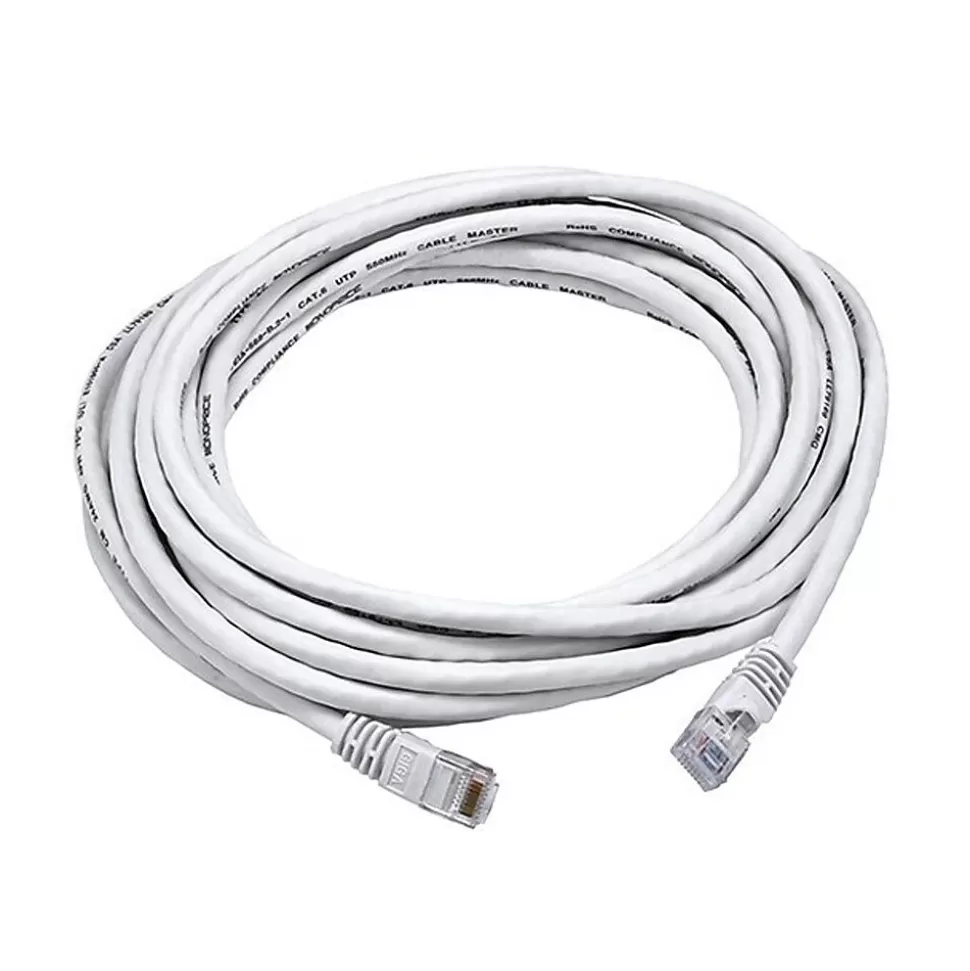 Monoprice 20' RJ45 to RJ45 Networking Cable, Male to Male, White (105015) Online