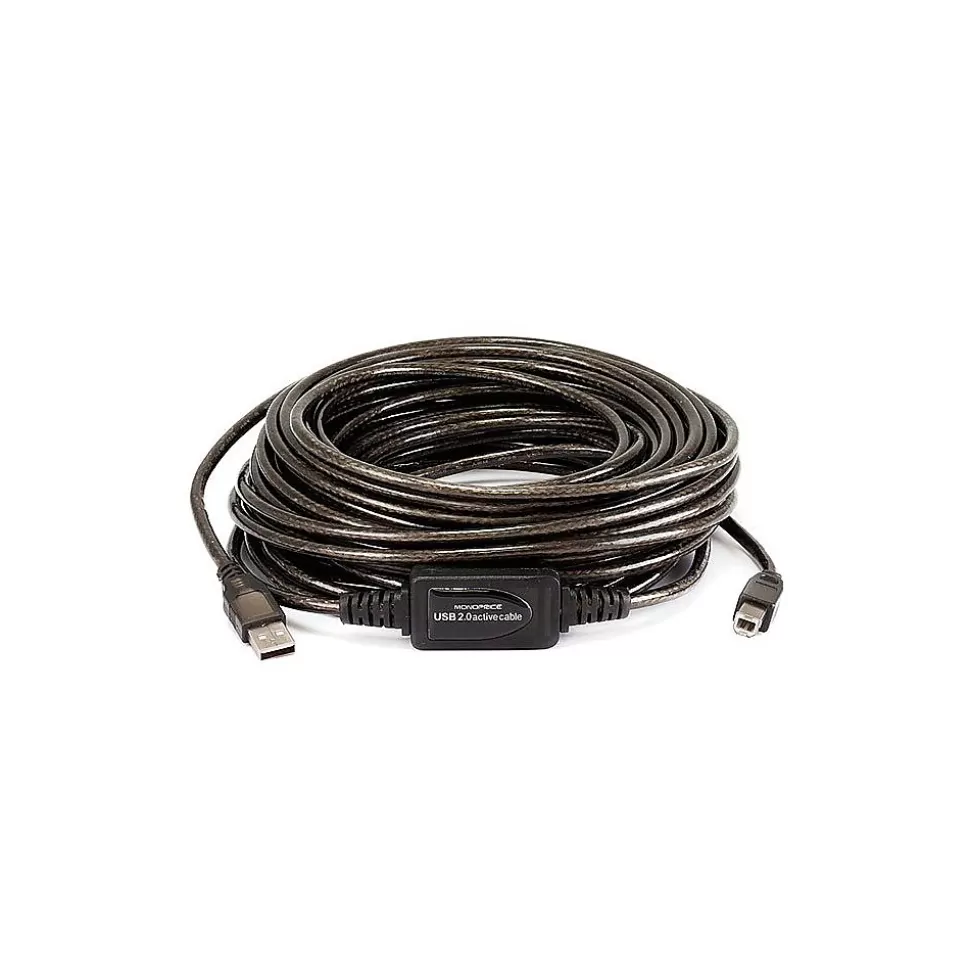 Monoprice 49' USB A to USB B Cable, Male to Male, Black (107643) Shop