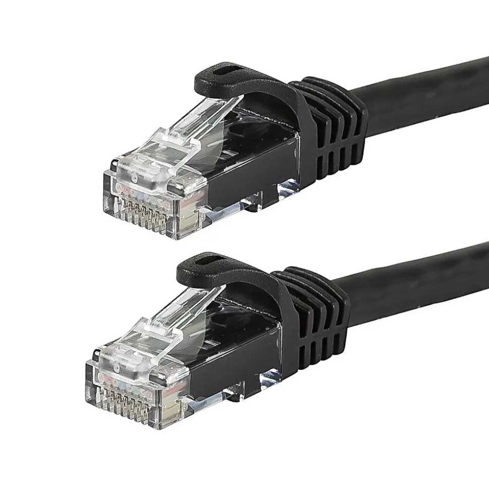 Monoprice FLEXboot Series 7' Cat5e UTP Ethernet Network Patch Cable, 24AWG, Black (111381) Cheap