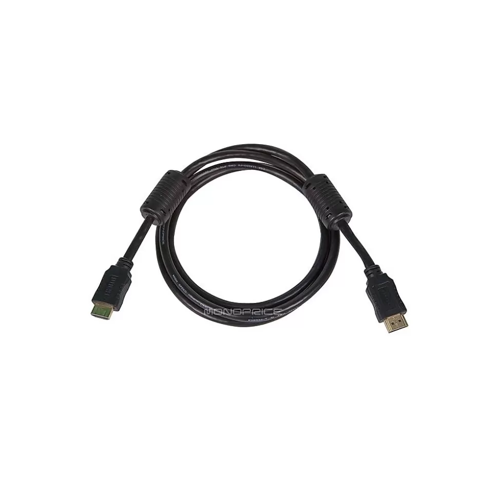 Monoprice Select Series 4957 5' HDMI Audio/Video Cable, Black Fashion