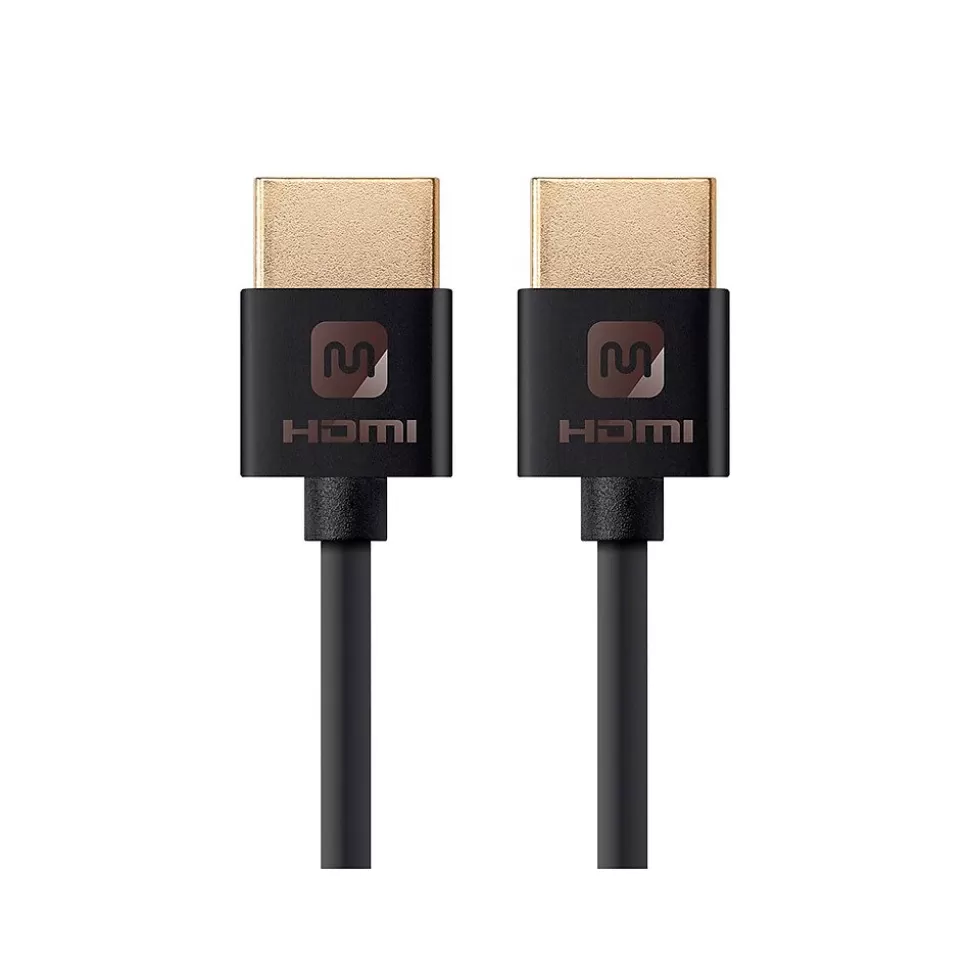 Monoprice Ultra Slim Series High Speed HDMI® Cable, 6ft Black Hot