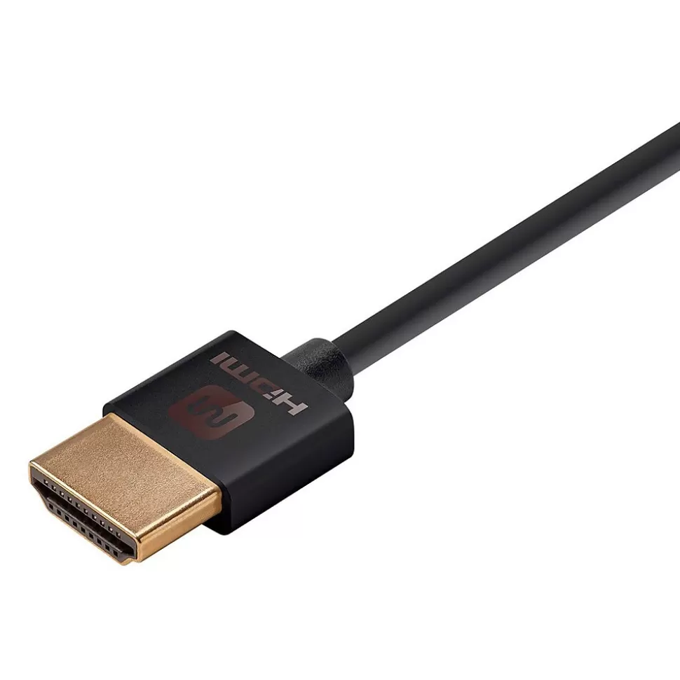 Monoprice Ultra Slim Series High Speed HDMI® Cable, 6ft Black Hot
