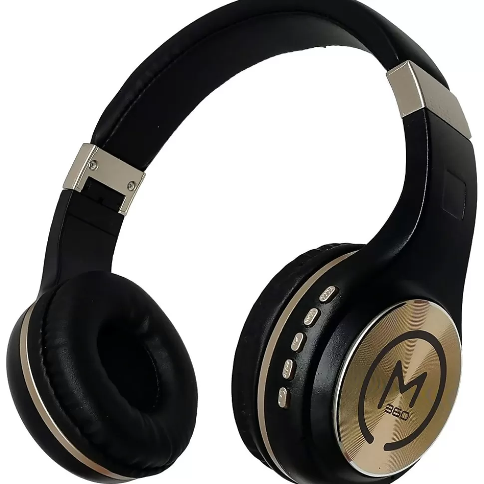 Morpheus 360 Serenity Bluetooth Wireless Over-the-Ear Headphones, Gold (HP5500G) Black/Gold Online