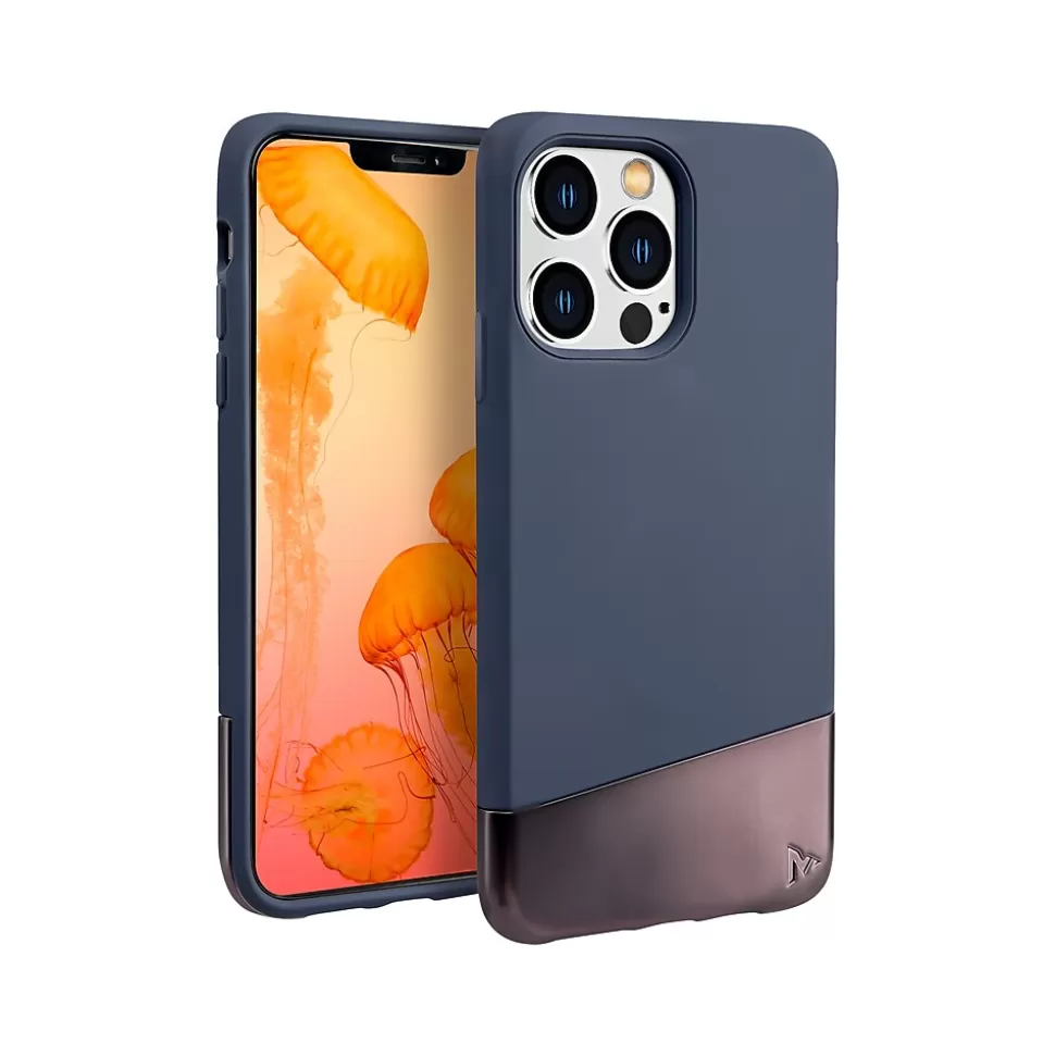 MVMT Navy Snap Case for iPhone 13 Pro Max (IC7585-3X) New
