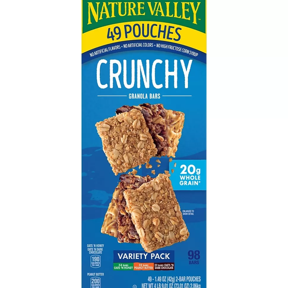 Nature Valley Nut Bar Variety Pack, 1.5 oz., 49 Bars/Box (GEM44136) Cheap