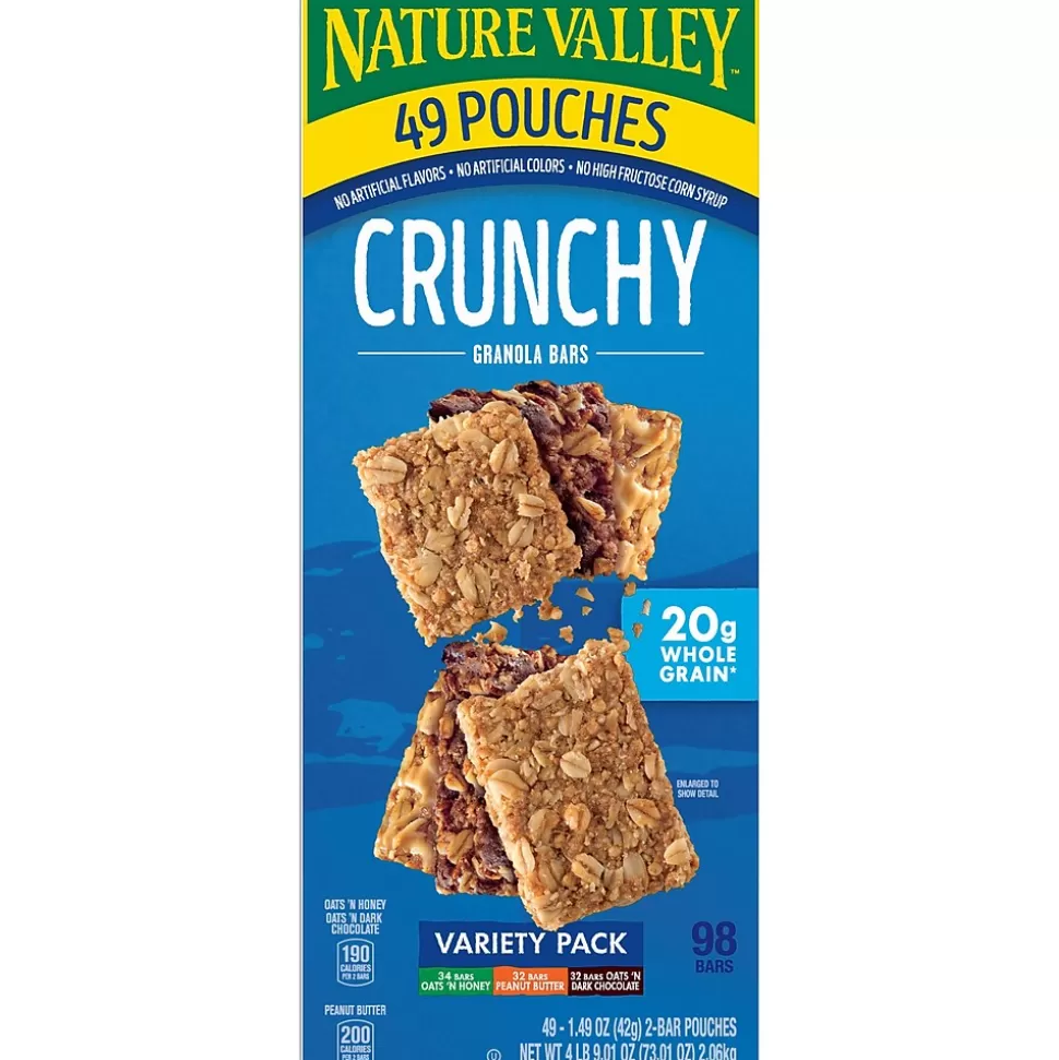 Nature Valley Nut Bar Variety Pack, 1.5 oz., 49 Bars/Box (GEM44136) Cheap