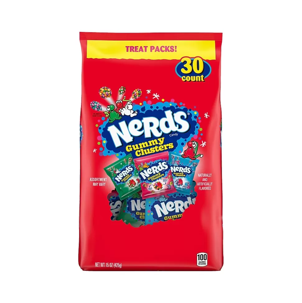 Nerds Gummy Clusters Candy Holiday Treat Packs, Assorted Flavors, 15 oz. (08331) Discount