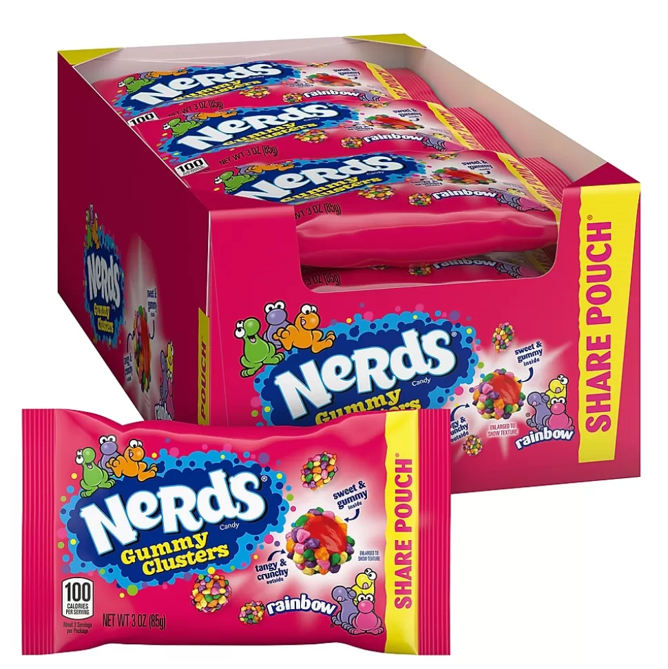 Nerds Rainbow Gummy Clusters Share Pack, 3 oz, 12/PK (220-02360) Cheap