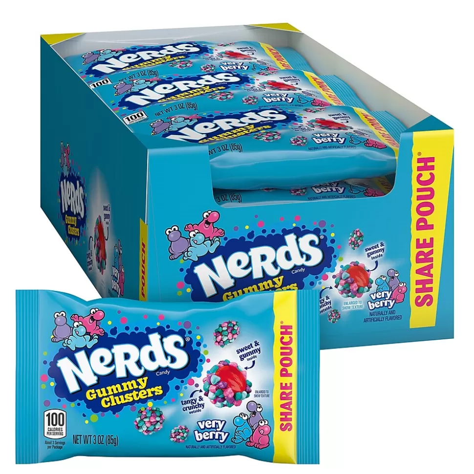 Nerds Very Berry Gummy Clusters Share Pack, 3 oz, 12/PK (220-02361) Best Sale