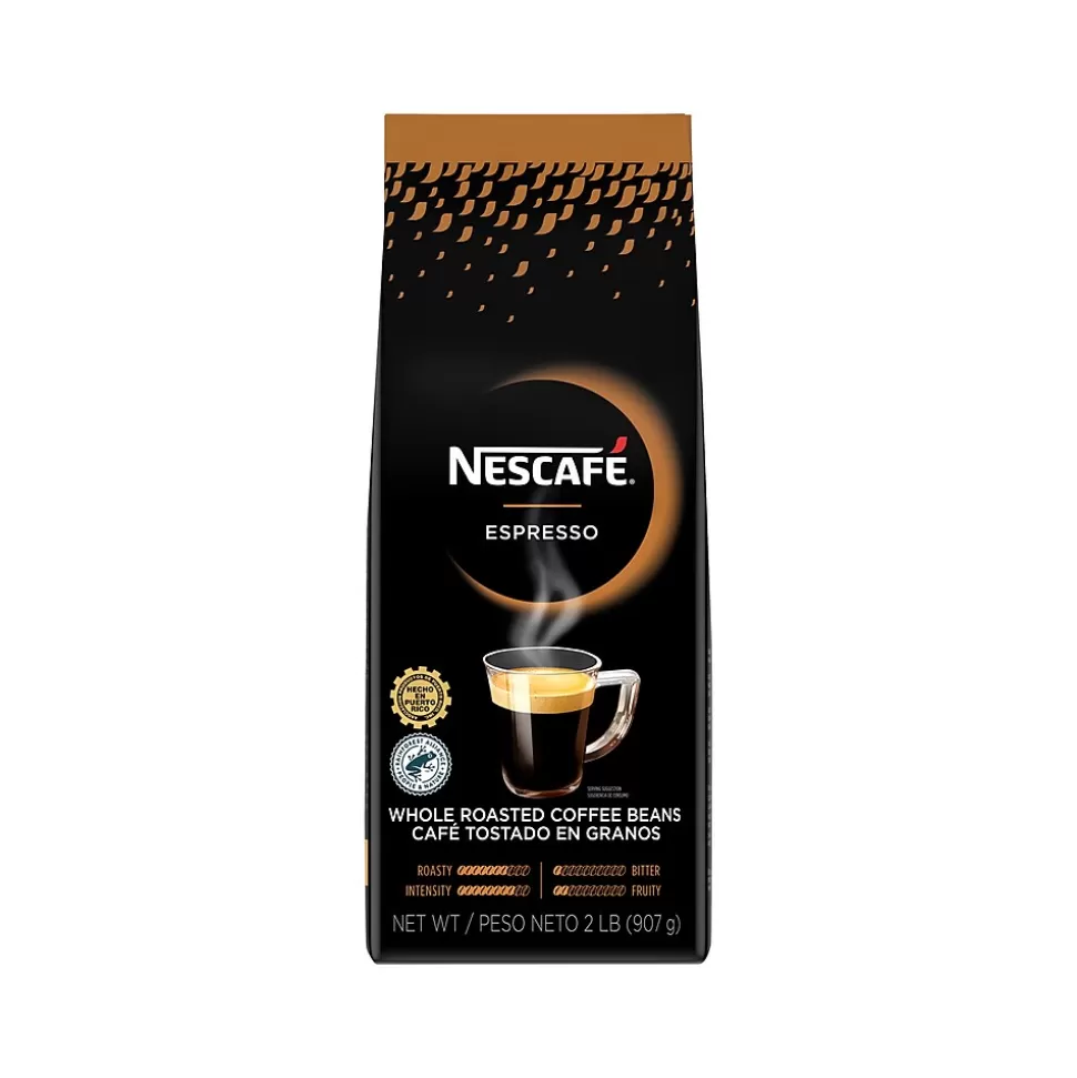 Nescafe Espresso Whole Bean Coffee, Espresso Roast, 32 oz. (NES59095) Fashion