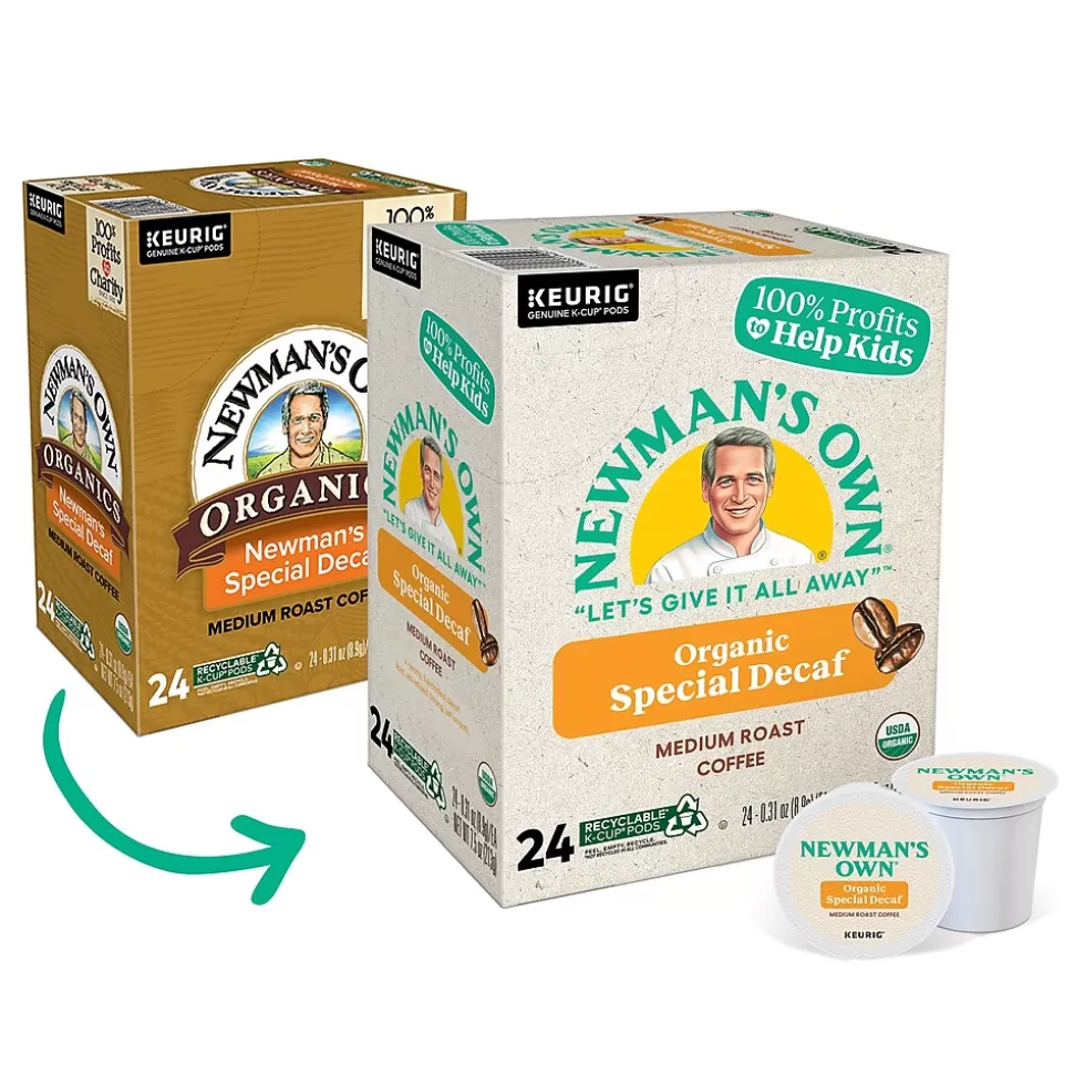 Newman's Own Organics Special Decaf Coffee, Medium Roast, 0.31 oz. Keurig® K-Cup® Pods, 24/Box (4051) Cheap