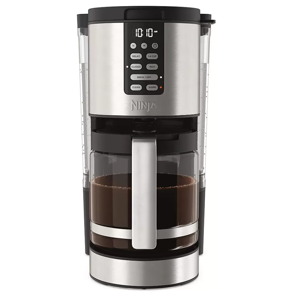 Ninja 14-Cups Automatic Drip Coffee Maker, Black & Stainless Steel (DCM201) Fashion
