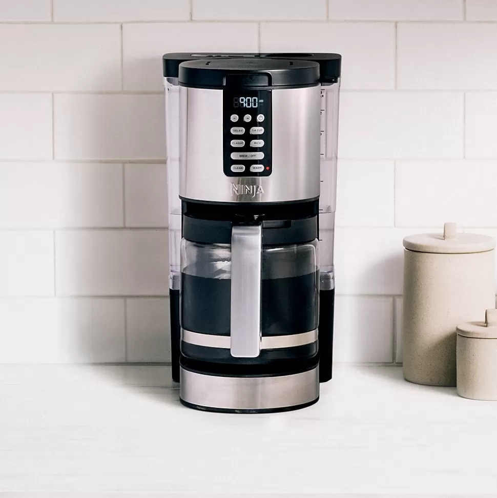 Ninja 14-Cups Automatic Drip Coffee Maker, Black & Stainless Steel (DCM201) Fashion