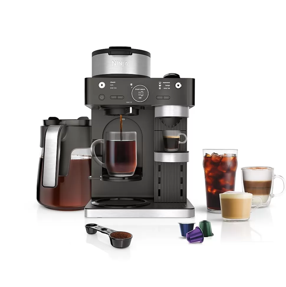Ninja 12-Cups Coffee & Espresso Machine Combination, Black (CFN601) Shop