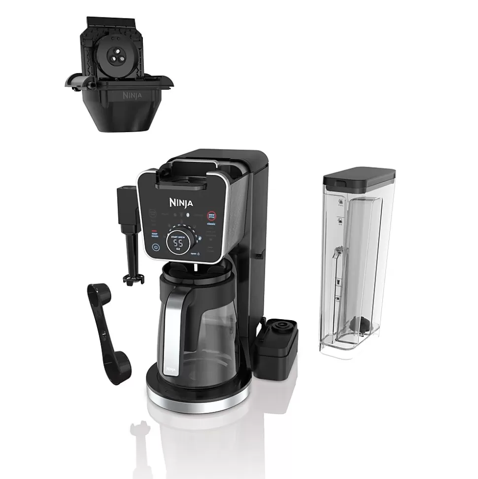 Ninja 12-Cups Single Serve & Automatic Drip Coffee Maker, Black (CFP301) Flash Sale