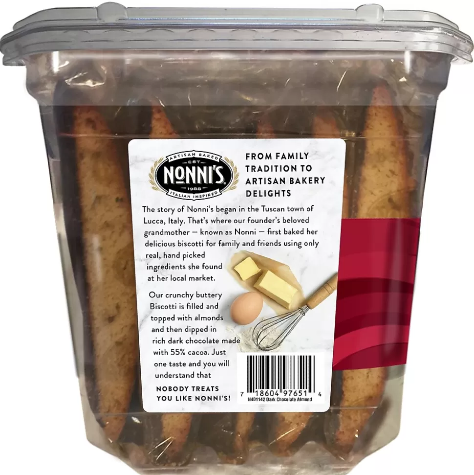 Nonni's Nonni’s individually wrapped Dark Chocolate Italian Biscotti Cookies, 21.5 oz., (NSD97651) Hot