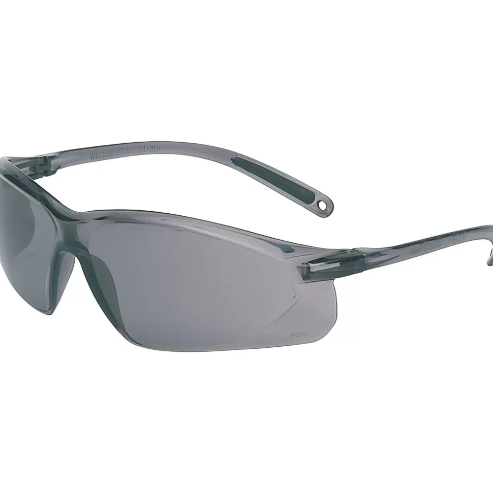 North Safety North® A700 Series Safety Glasses, Gray, Anti-scratch Lens Sale
