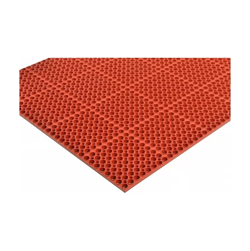 NoTrax San-Eze II Anti-Fatigue Mat, 58.5" x 39", Red (T11S3958RD) Best