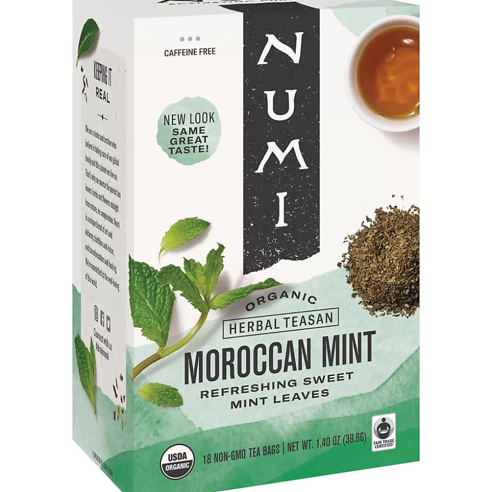 Numi Decaf Moroccan Mint Tea Bags, 18/Box (878237) Fashion