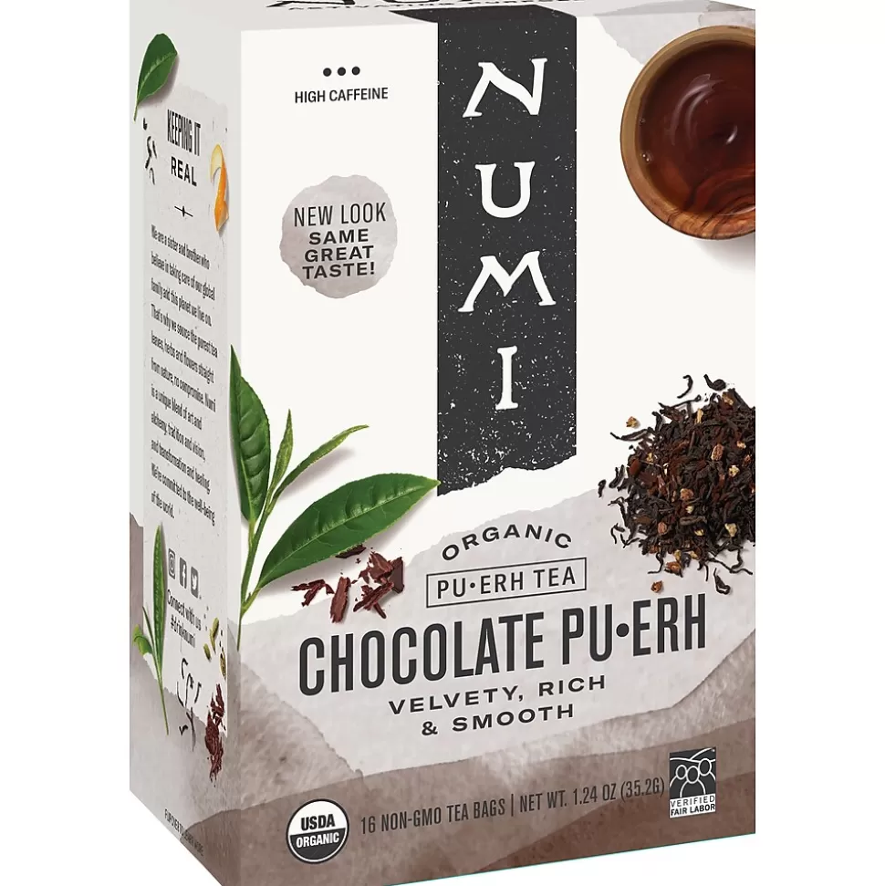 Numi Organic Puerh Chocolate Puerh Tea, 16/Box (NOT10360) Best Sale